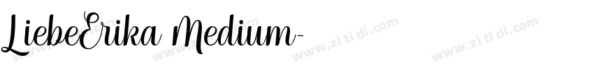 LiebeErika Medium字体转换